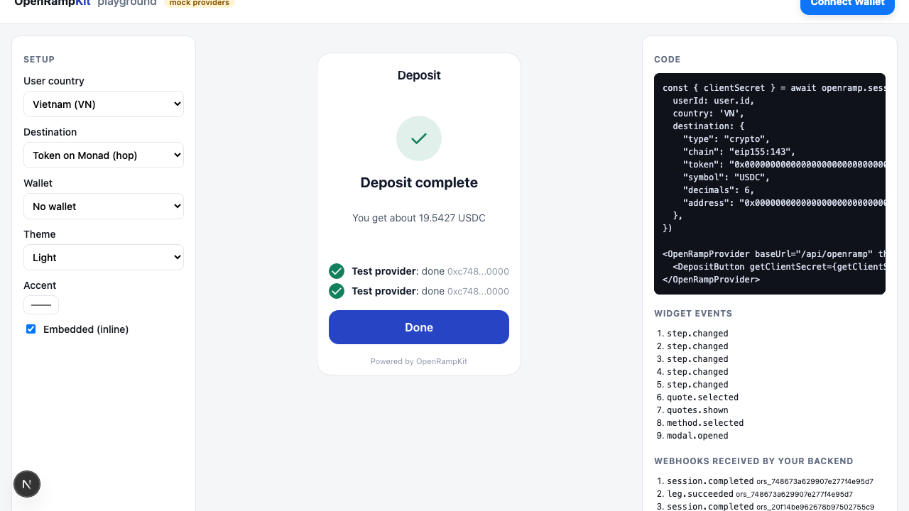 The playground in the Next.js example